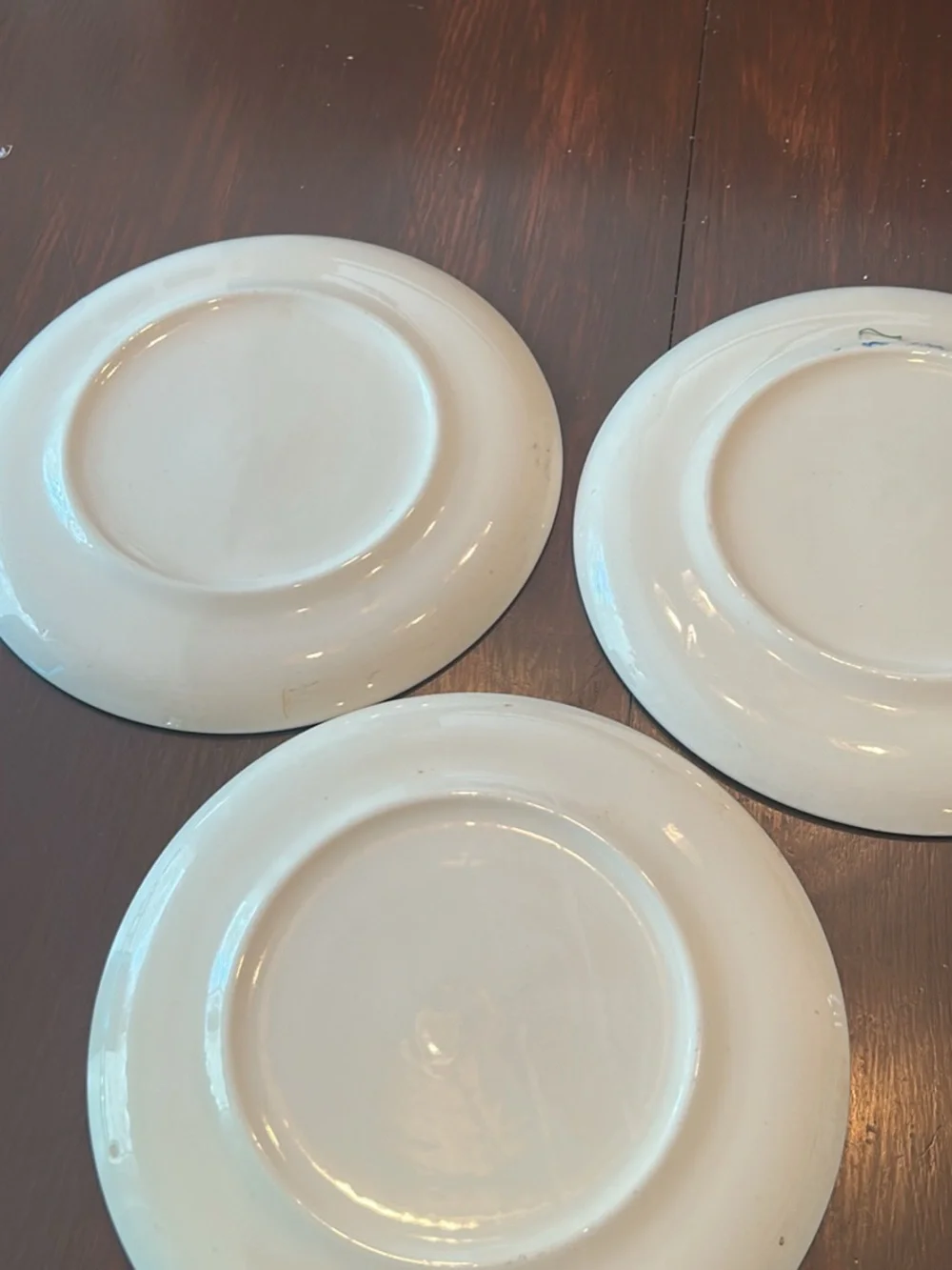 Vintage-Style Green Scenic Dinner Plate set of 3